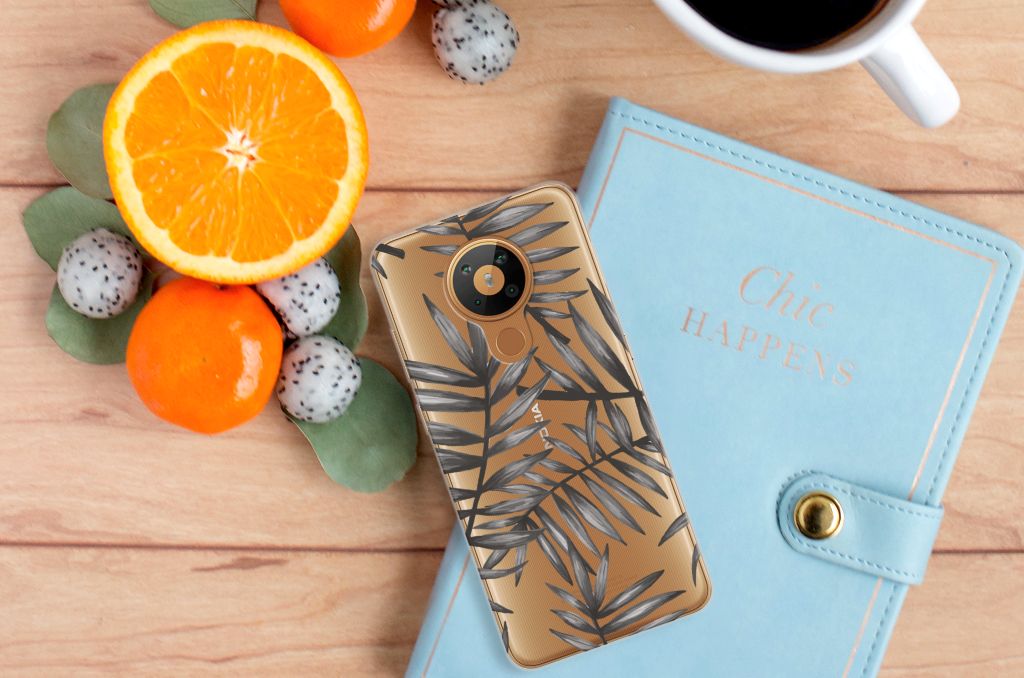 Nokia 5.3 TPU Case Leaves Grey B2C Telecom