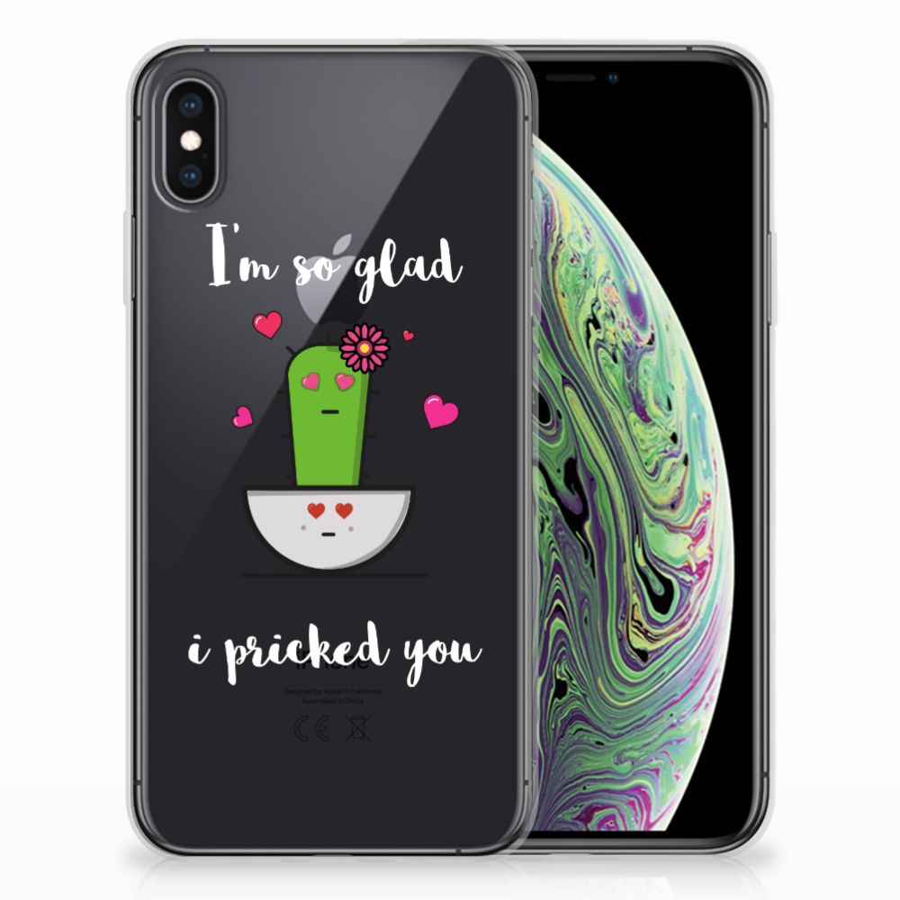 Apple iPhone Xs Max Telefoonhoesje met Naam Cactus Glad