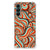 Samsung Galaxy A14 5G/4G Back Cover Retro met kleurrijk, retro swirl design in flexibele rubber uitstraling.