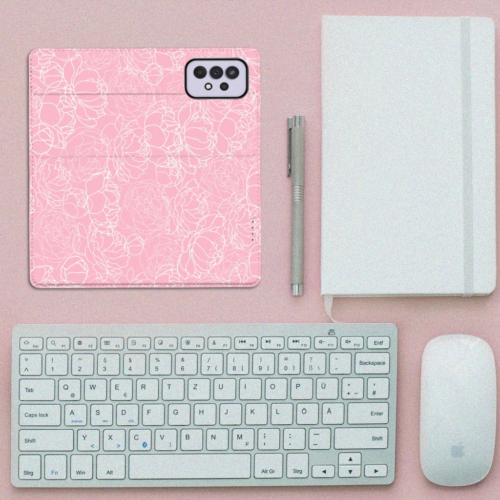 Samsung Galaxy A33 5G Smart Cover White Flowers - B2C Telecom