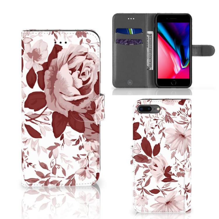 Hoesje Apple iPhone 7 Plus | 8 Plus Watercolor Flowers