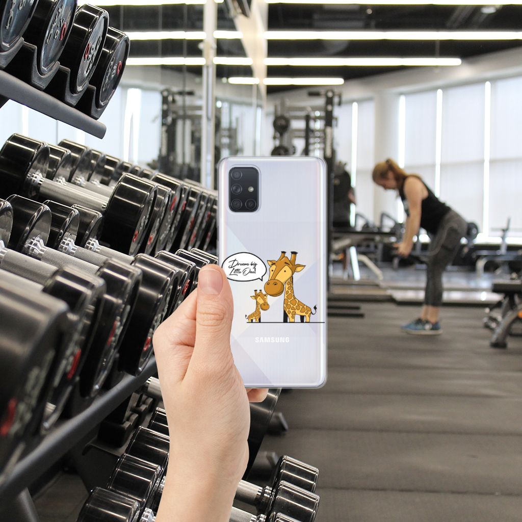 Samsung Galaxy A71 Telefoonhoesje met Naam Giraffe B2C Telecom