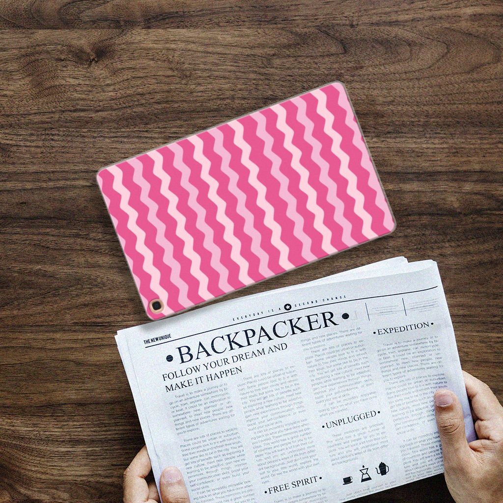 Samsung Galaxy Tab A 10.1 (2019) Hippe Hoes Waves Pink