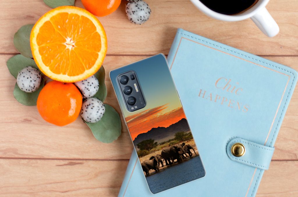 OPPO Find X3 Neo TPU Hoesje Olifanten B2C Telecom