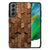 Houten Print Telefoonhoesje voor Samsung Galaxy S21FE Wooden Cubes B2C Telecom