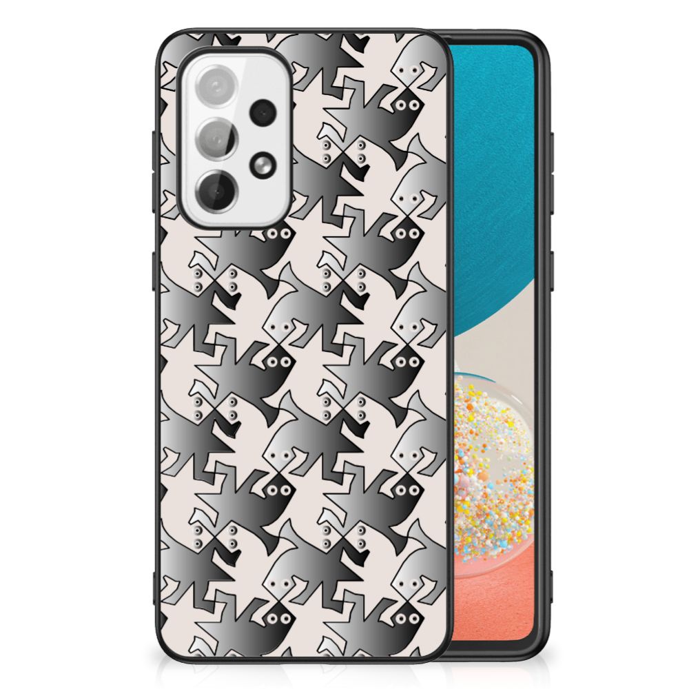 Samsung Galaxy A73 Dierenprint Telefoonhoesje Salamander Grey B2C Telecom