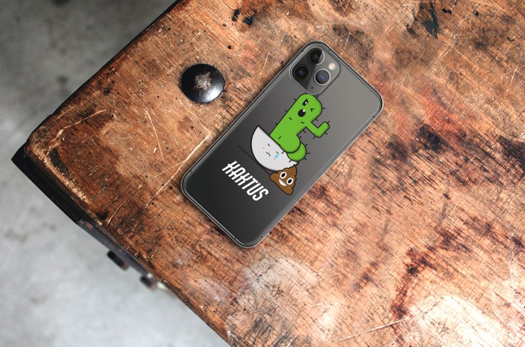 Apple iPhone 11 Pro Telefoonhoesje met Naam Cactus Poo