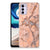 Motorola Moto G42 TPU Siliconen Hoesje Marmer Oranje B2C Telecom