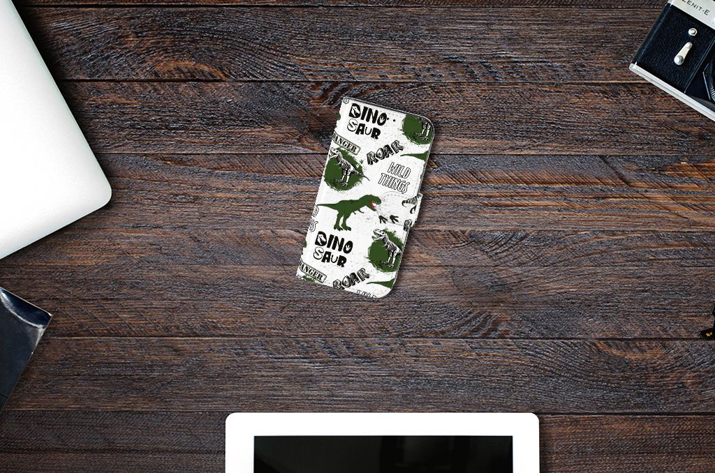 Telefoonhoesje met Pasjes voor Apple iPhone 13 Dinosaurus