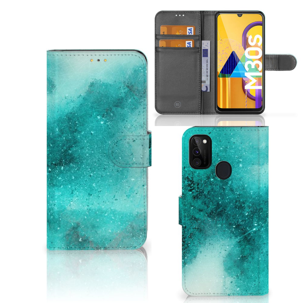 Hoesje Samsung Galaxy M21 | M30s Painting Blue