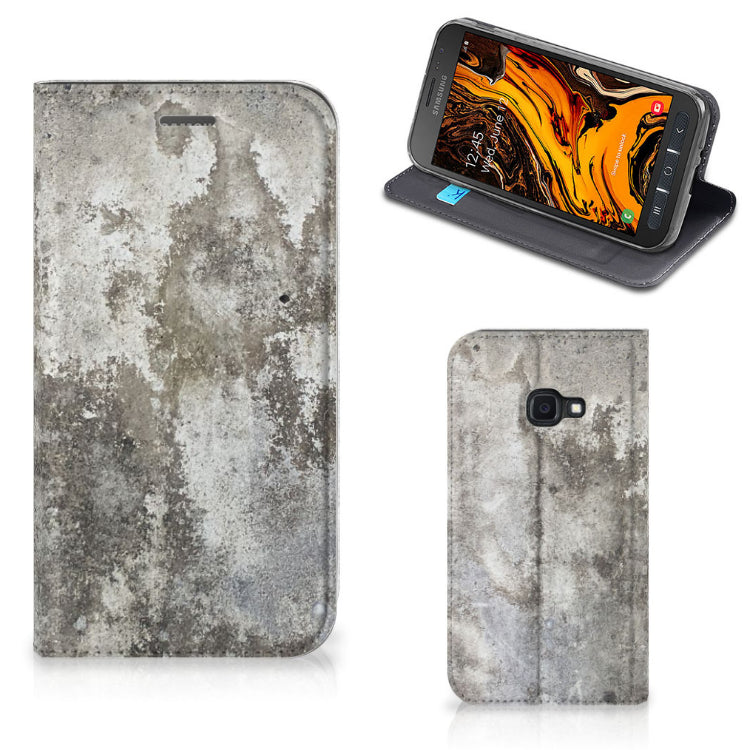 Samsung Galaxy Xcover 4s Standcase Beton Print
