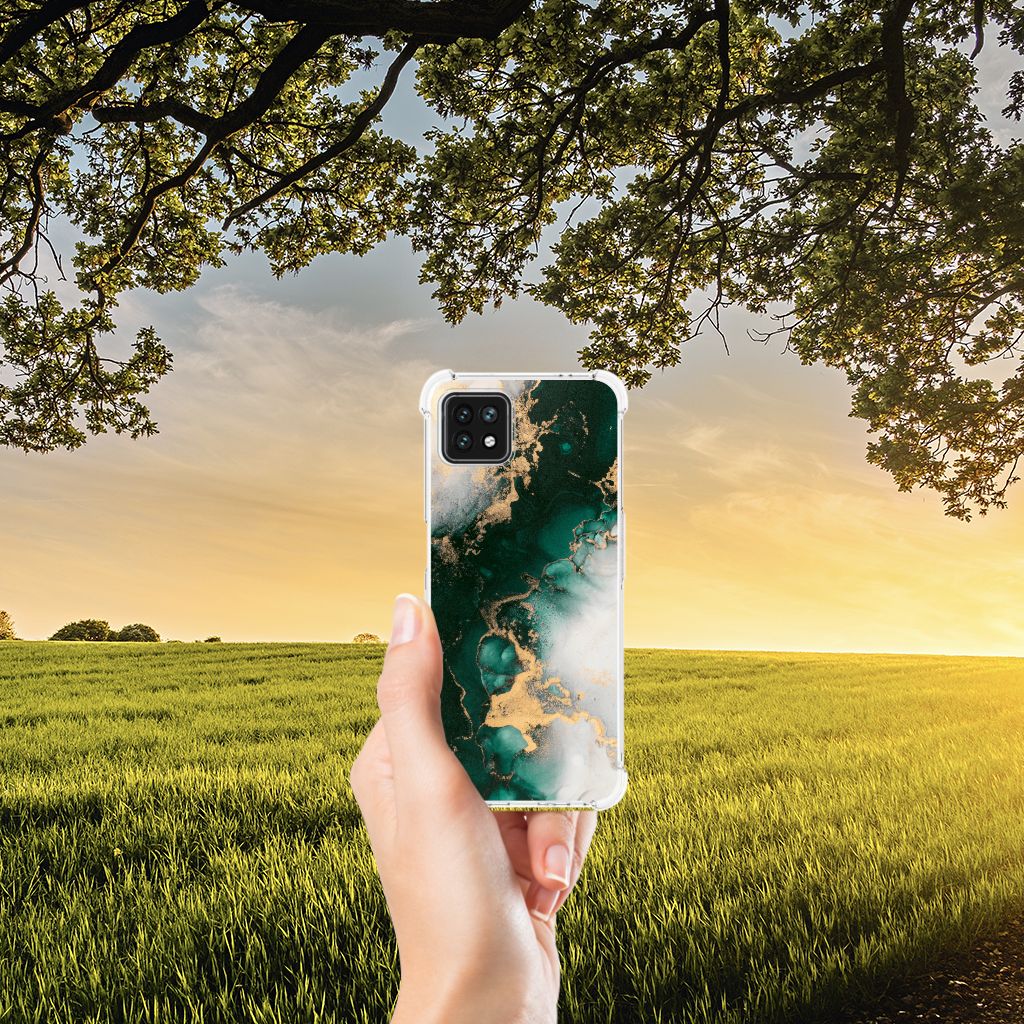 Anti-Shock Hoesje voor OPPO A53 5G | A73 5G Marmer Groen B2C Telecom