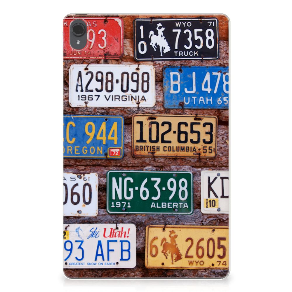 Lenovo Tab P11 | P11 Plus Tablet Backcover met foto Kentekenplaten