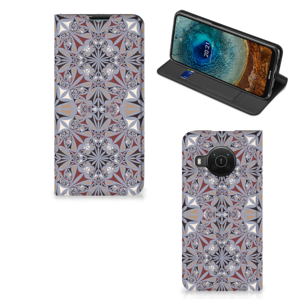 Nokia X20 | X10 Standcase Flower Tiles - B2C Telecom