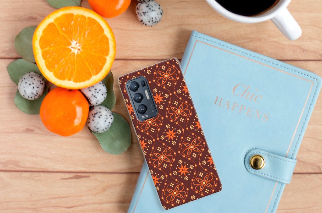 OPPO Find X3 Neo TPU bumper Batik Brown B2C Telecom