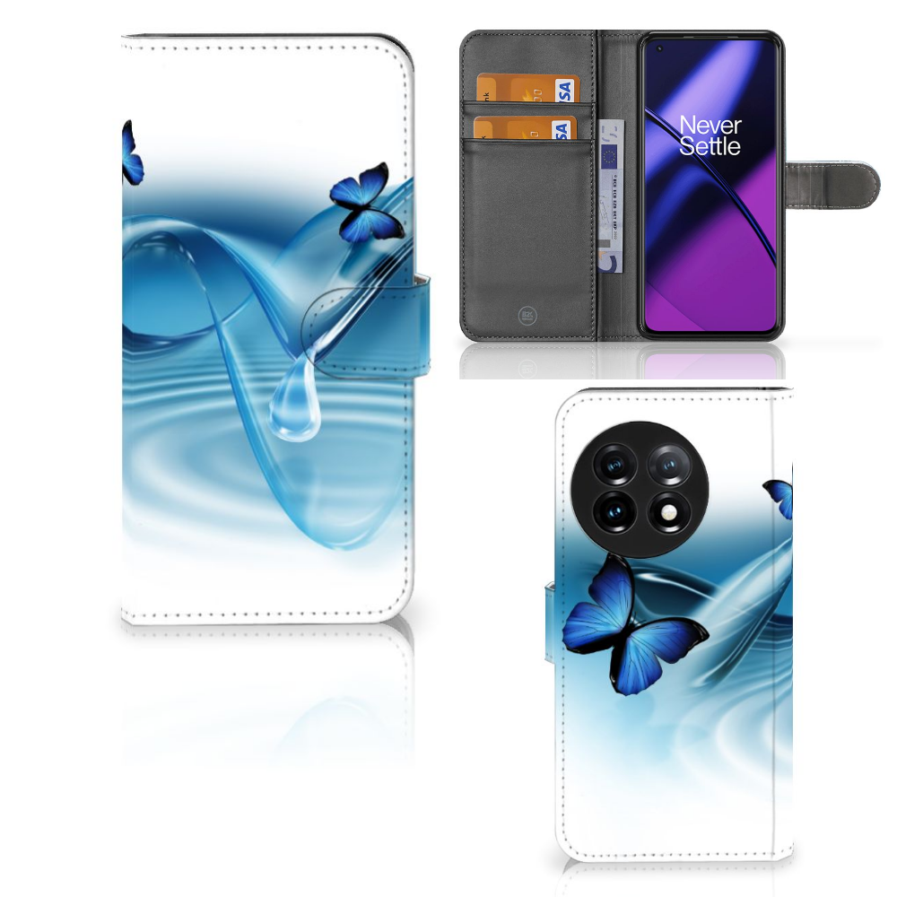 OnePlus 11 Telefoonhoesje met Pasjes Vlinders