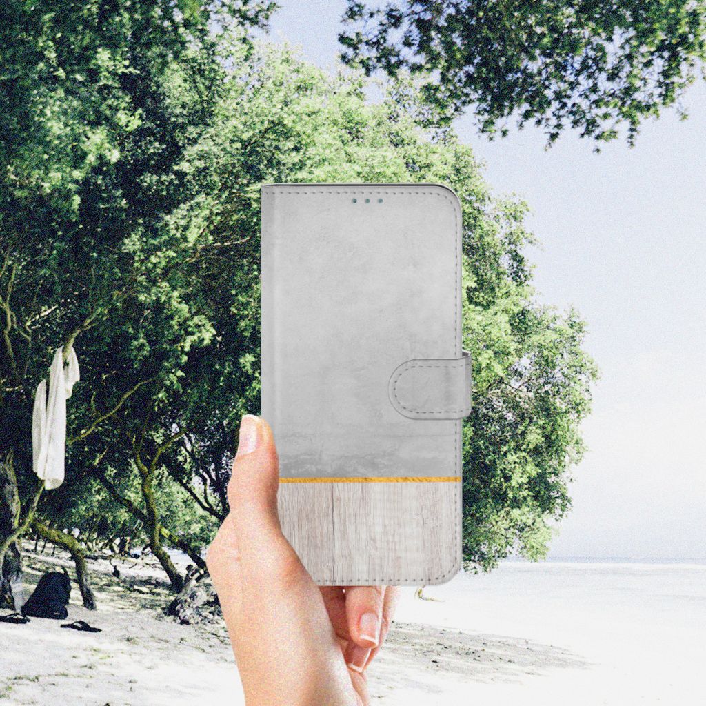Nokia X10 | Nokia X20 Book Style Case Wood Concrete