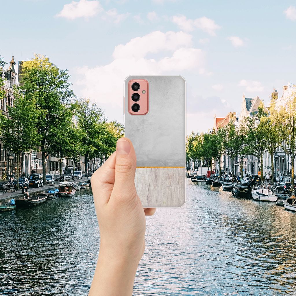 Samsung Galaxy M13 | M23 Bumper Hoesje Wood Concrete B2C Telecom