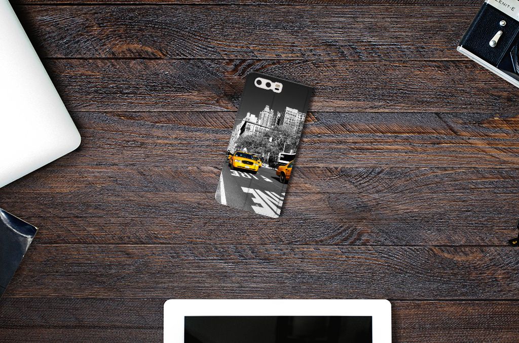 Huawei P10 Plus Book Cover New York Taxi