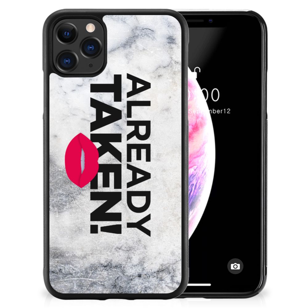 Apple iPhone 11 Pro Max Hoesje met Quotes Already Taken White B2C Telecom