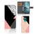 Nokia 3.4 Book Case Zwart Roze Vormen