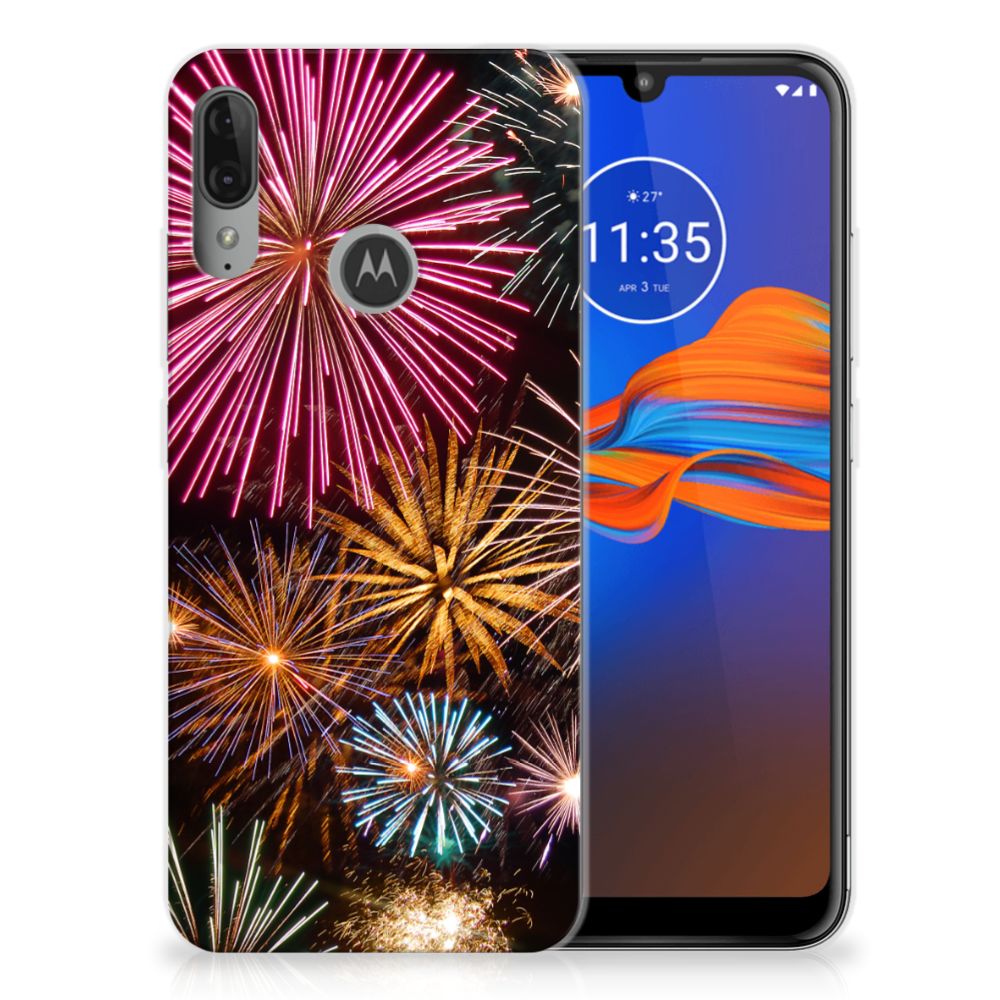 Motorola Moto E6 Plus Silicone Back Cover Vuurwerk