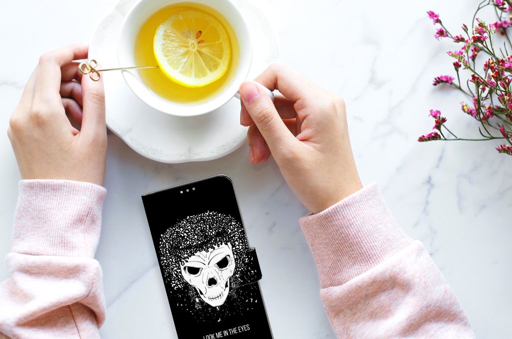 Telefoonhoesje met Naam OPPO Reno4 Z Skull Hair