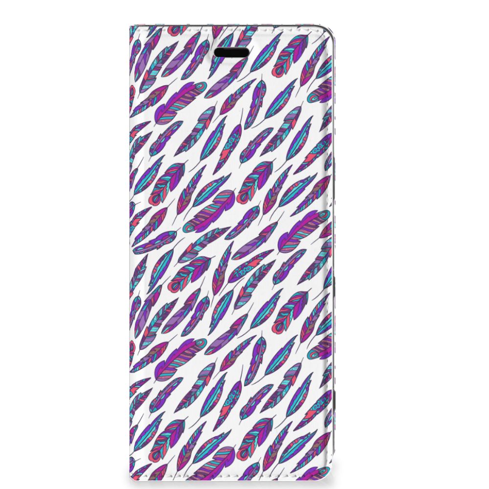Sony Xperia 5 Hoesje met Magneet Feathers Color - B2C Telecom