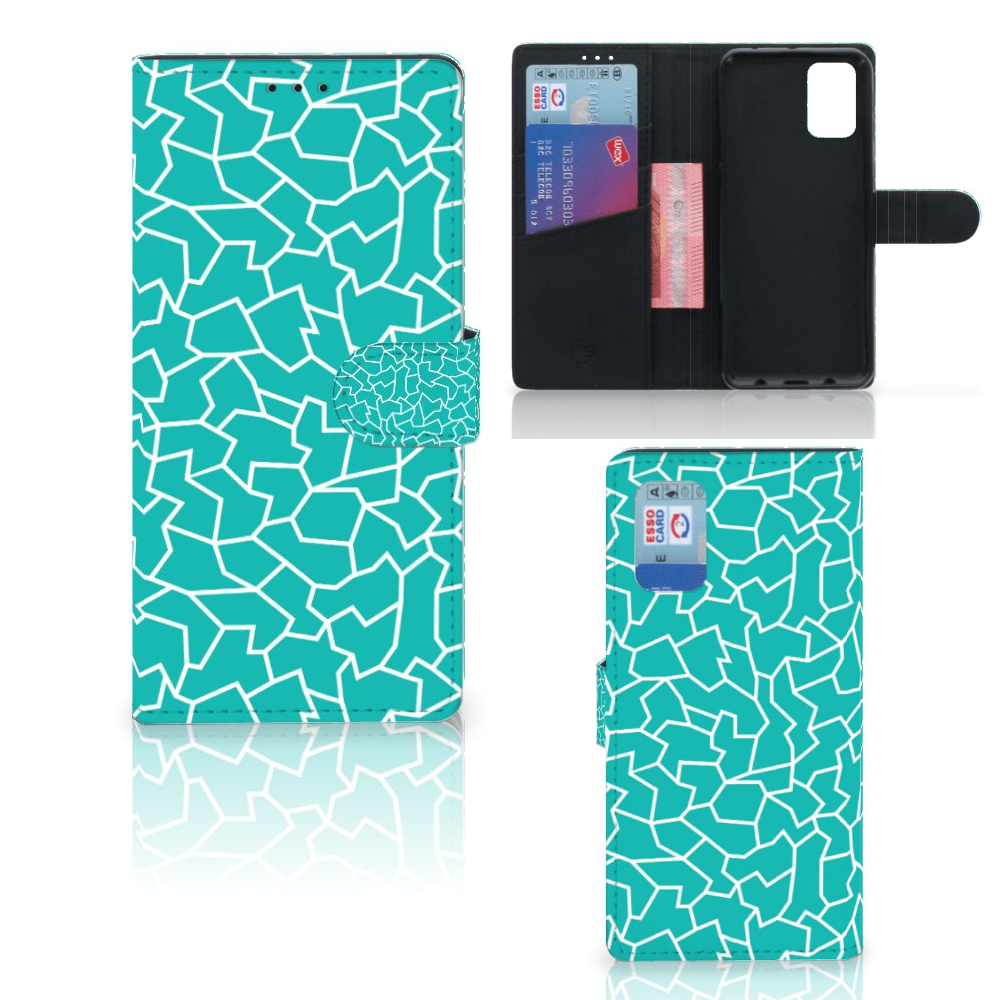 Samsung Galaxy A02s | M02s Hoesje Cracks Blue