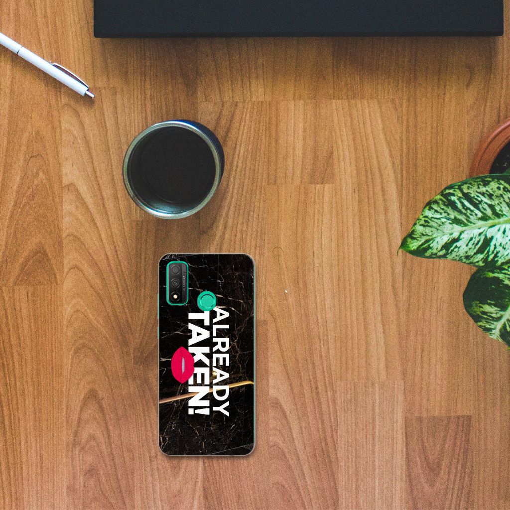 Huawei P Smart 2020 Siliconen hoesje met naam Already Taken Black B2C Telecom