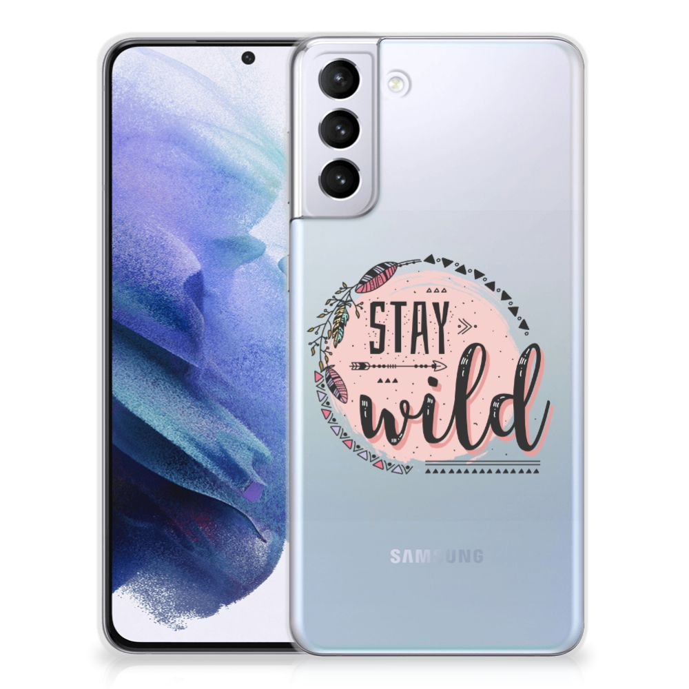 Samsung Galaxy S21 Plus Telefoonhoesje met Naam Boho Stay Wild B2C Telecom