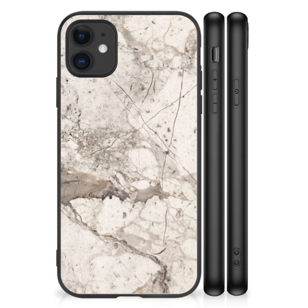 iPhone 11 Marmeren Print Telefoonhoesje Marmer Beige B2C Telecom
