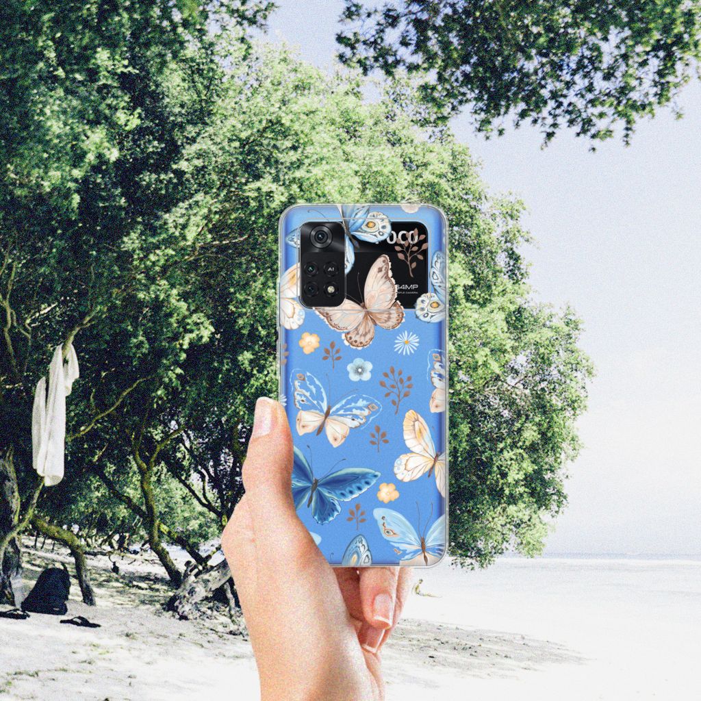 TPU Hoesje voor Xiaomi Poco M4 Pro 4G Vlinder B2C Telecom
