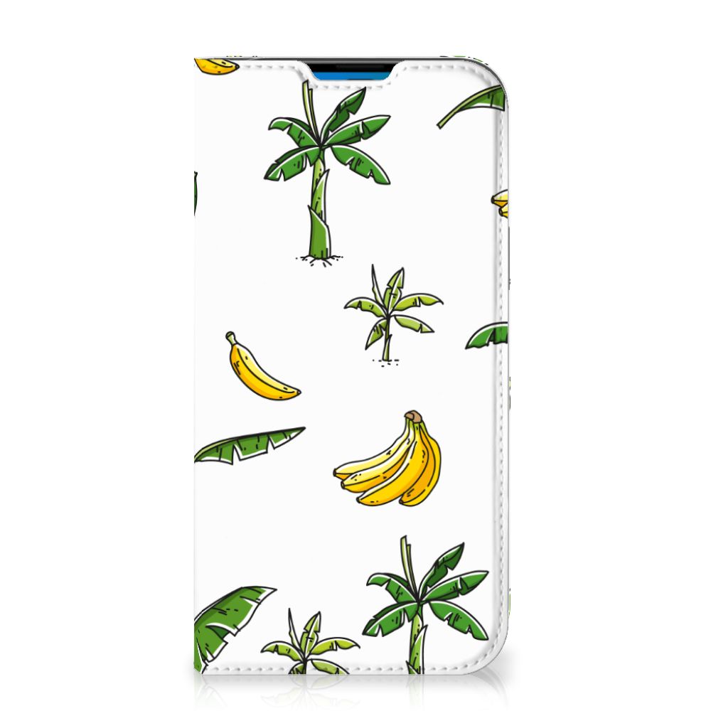 iPhone 14 Pro Max Smart Cover Banana Tree met vrolijke bananen en palmbomen đ