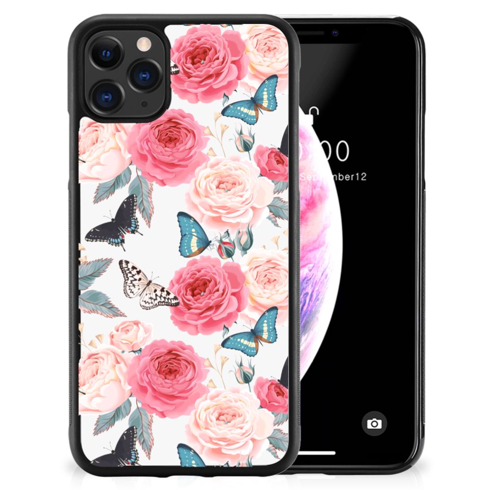 Apple iPhone 11 Pro Max Skin Case Butterfly Roses B2C Telecom