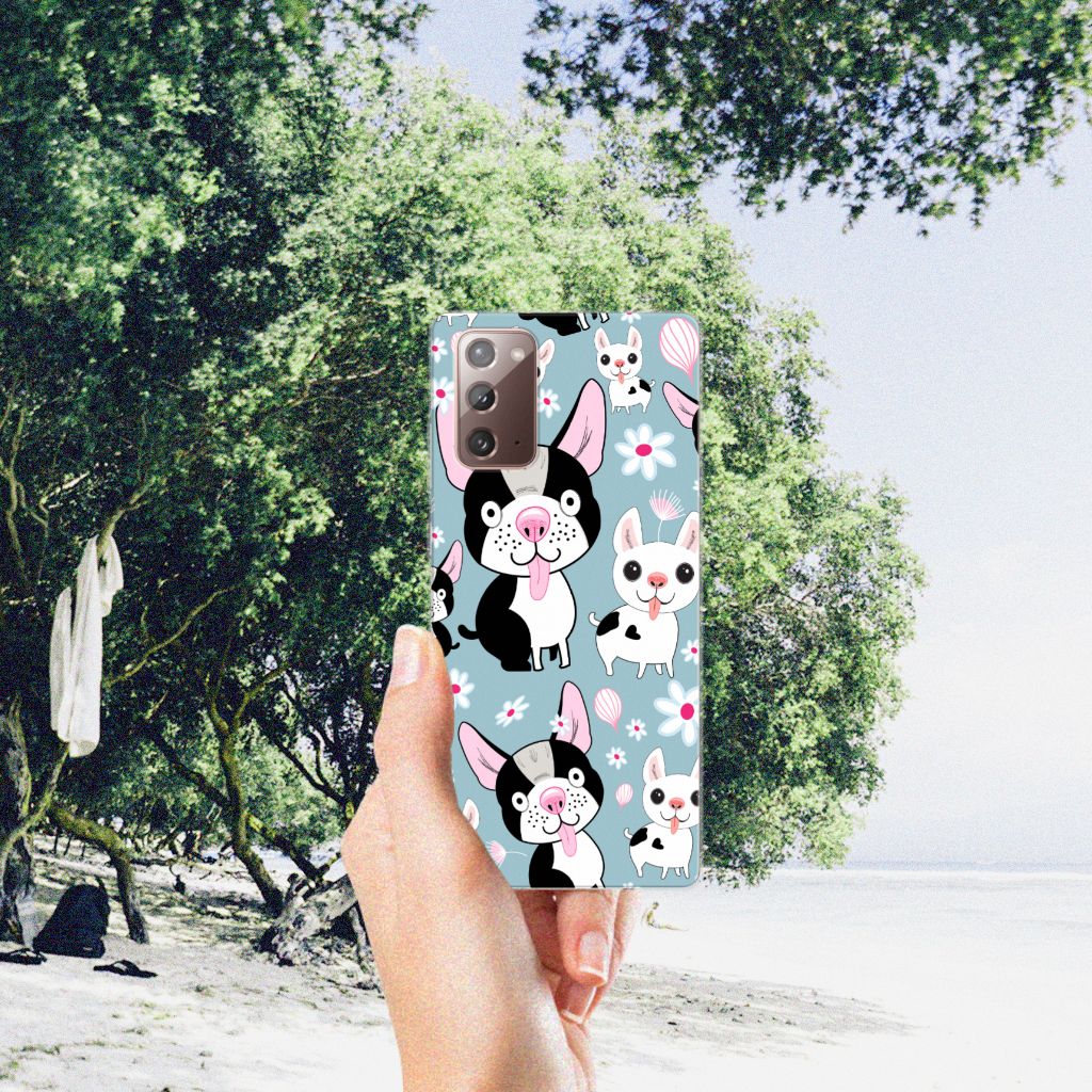 Samsung Note 20 TPU Hoesje Hondjes B2C Telecom