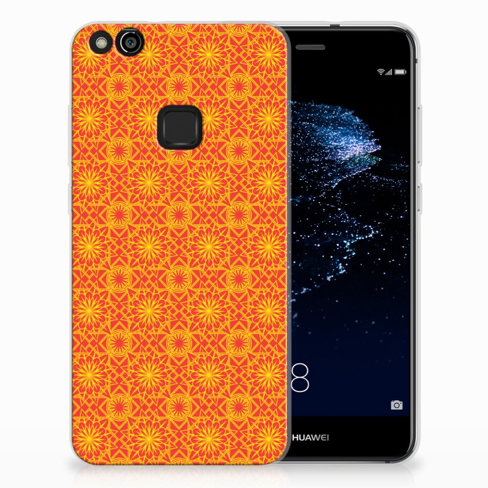 Huawei P10 Lite TPU bumper Batik Oranje