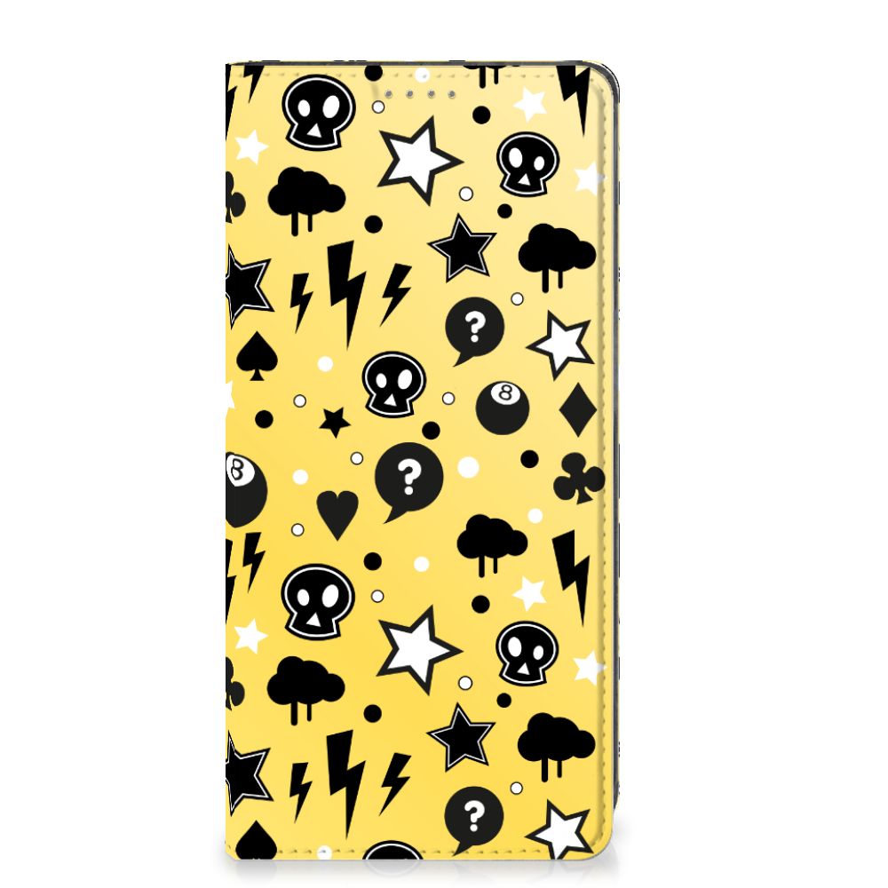 Mobiel BookCase Samsung Galaxy A34 Punk Geel - B2C Telecom