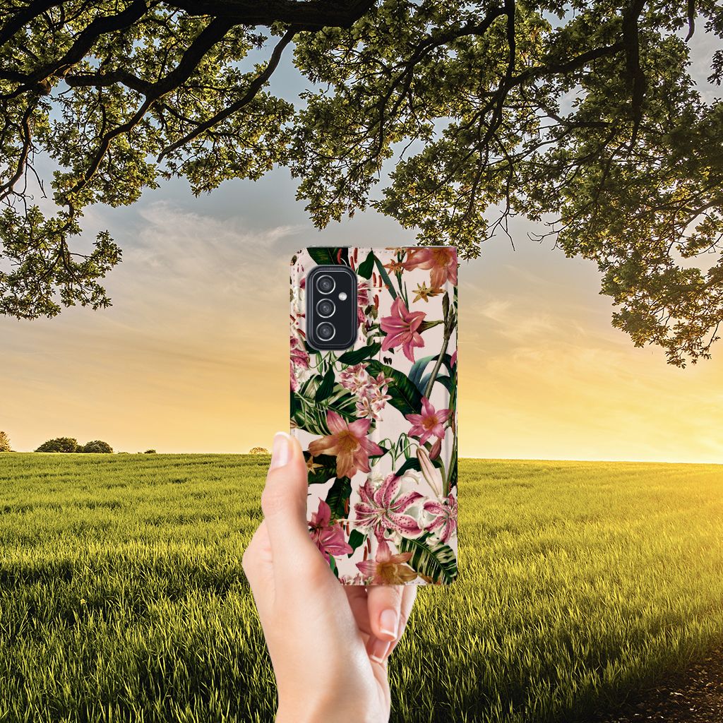 Samsung Galaxy M52 Smart Cover Flowers - B2C Telecom
