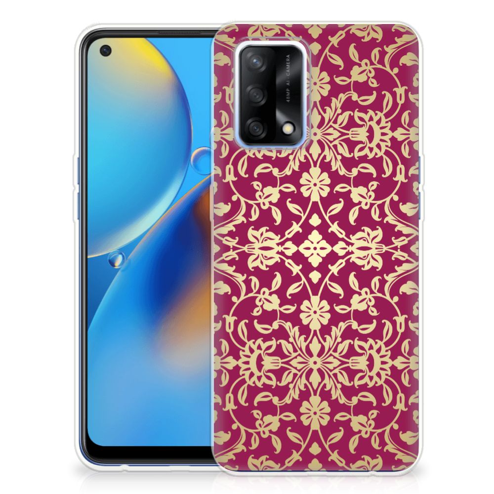 Siliconen Hoesje OPPO A74 4G Barok Pink B2C Telecom