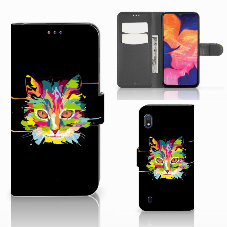 Samsung Galaxy A10 Leuk Hoesje Cat Color