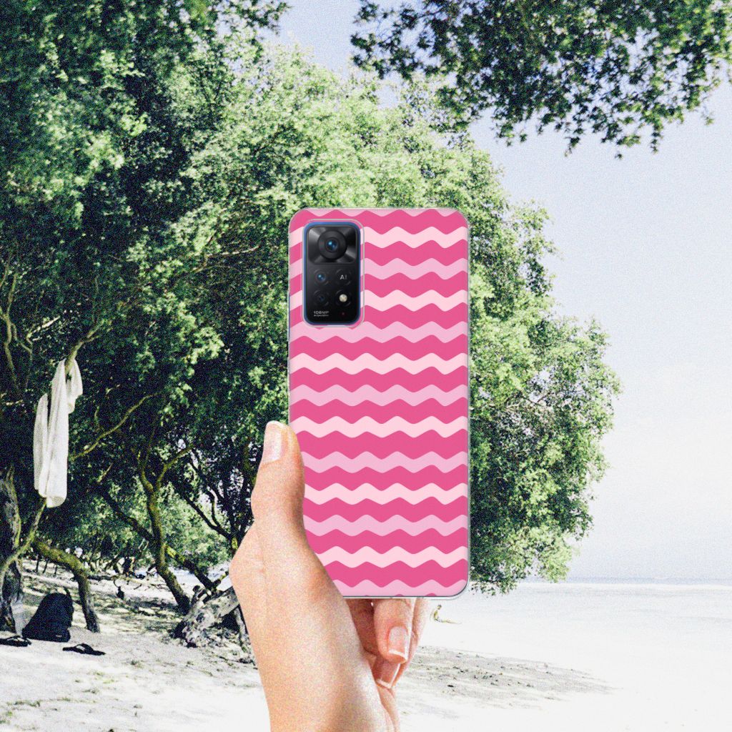 Xiaomi Redmi Note 11 Pro 5G TPU bumper Waves Pink B2C Telecom