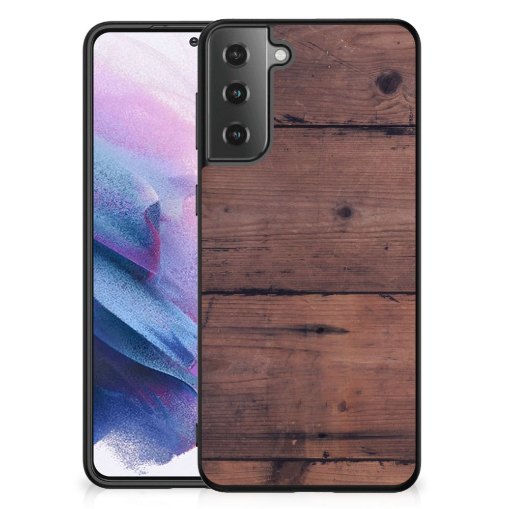 Samsung Galaxy S21 Plus Houten Print Telefoonhoesje Old Wood B2C Telecom