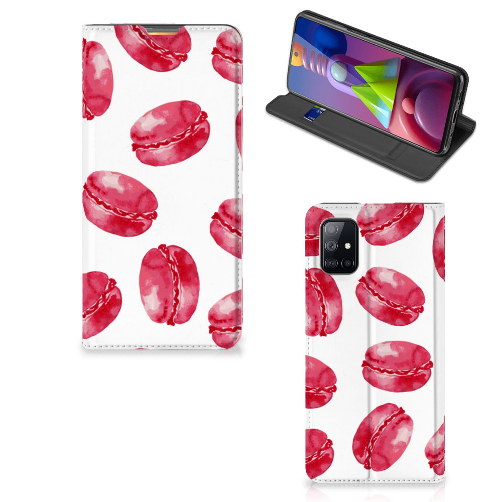 Samsung Galaxy M51 Flip Style Cover Pink Macarons - B2C Telecom