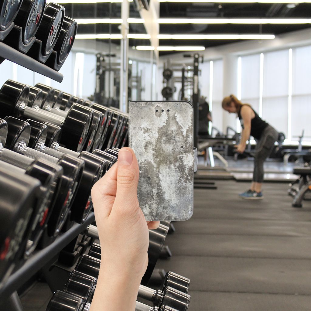 Samsung Galaxy Xcover 3 | Xcover 3 VE Bookcase Beton Print