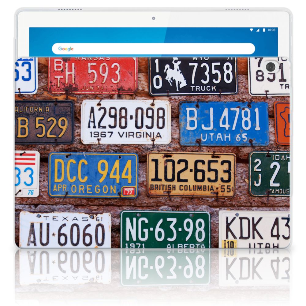 Lenovo Tab M10 Tablet Backcover met foto Kentekenplaten