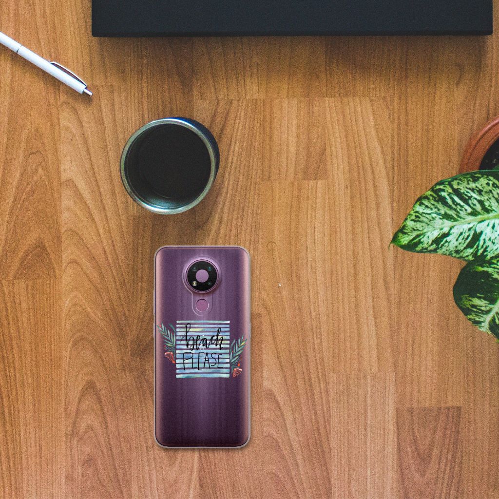 Nokia 3.4 Telefoonhoesje met Naam Boho Beach B2C Telecom