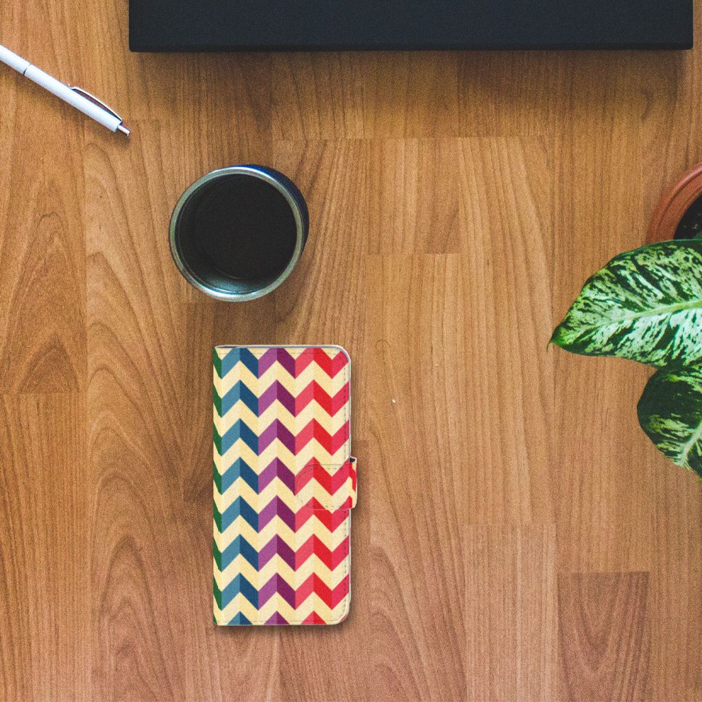 Samsung Galaxy S10 Telefoon Hoesje Zigzag Multi Color