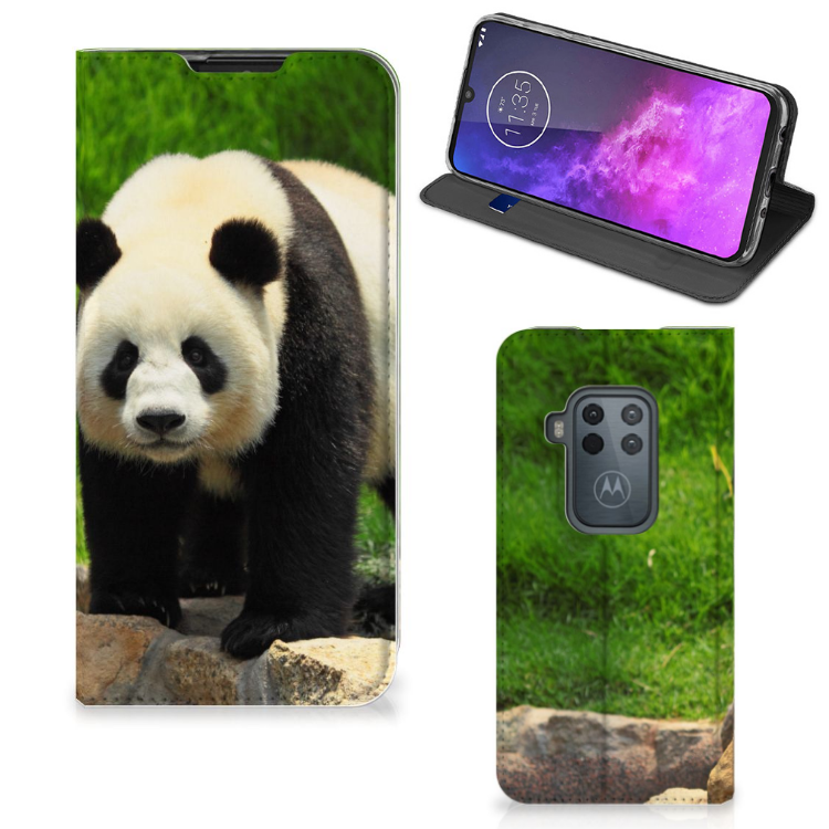 Motorola One Zoom Hoesje maken Panda - B2C Telecom