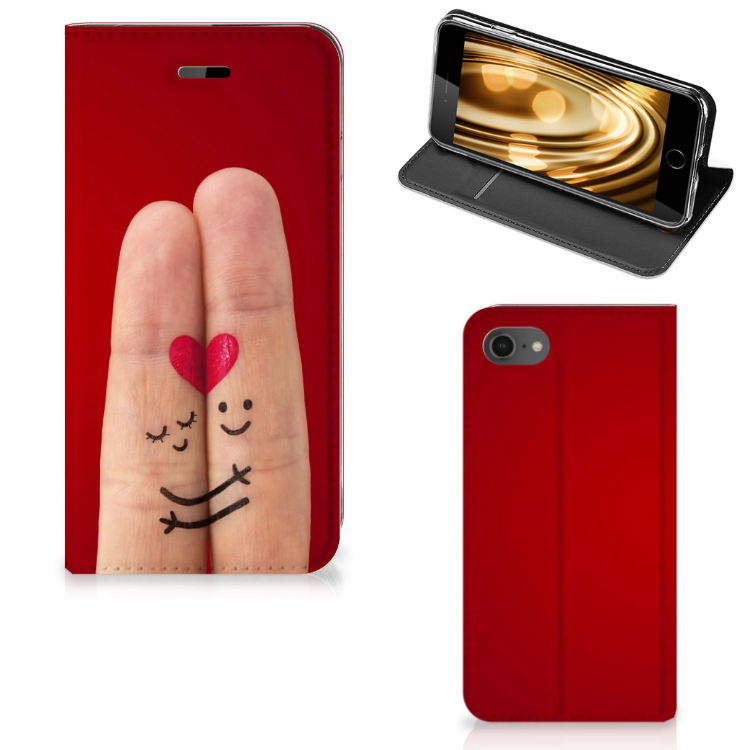 iPhone 7 | 8 | SE (2020) | SE (2022) Hippe Standcase Liefde - Origineel Romantisch Cadeau